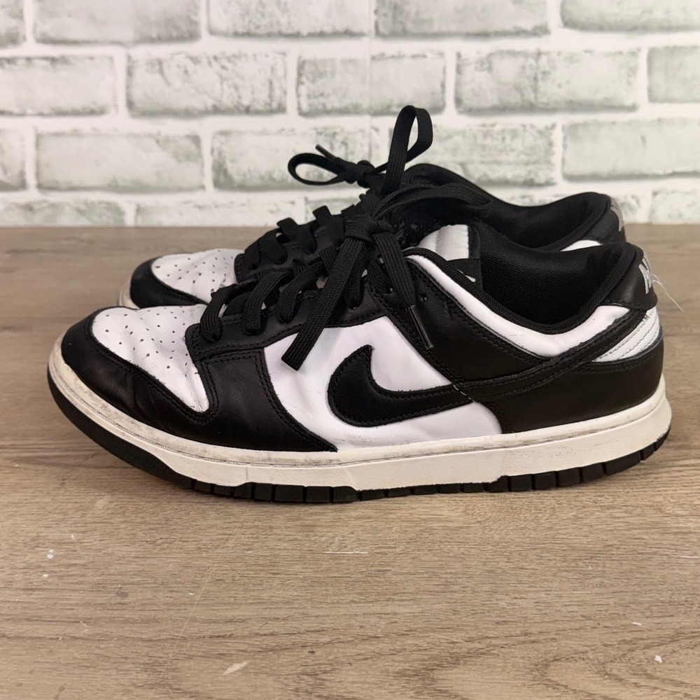Nike Dunk Low Retro Panda Sneakers Black White Mens 11